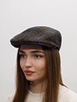 Кепка WIGENS арт. 101726 IVY MODERN CAP (коричневый / синий)
